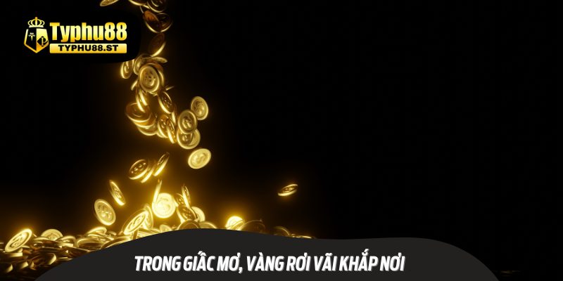 Thấy vàng rơi vãi trong mơ cảnh báo bạn có thể vụt mất những cơ hội tốt.