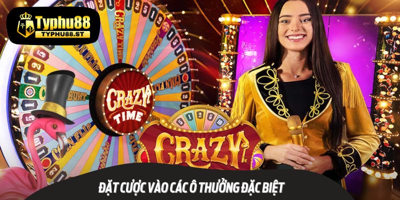 Một trong những cách chơi Crazy Time hiệu quả là đặt cược vào các ô đặc biệt