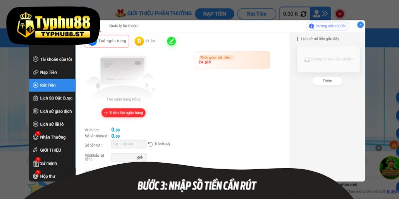 Hướng dẫn chi tiết từng bước Rút Tiền Go8